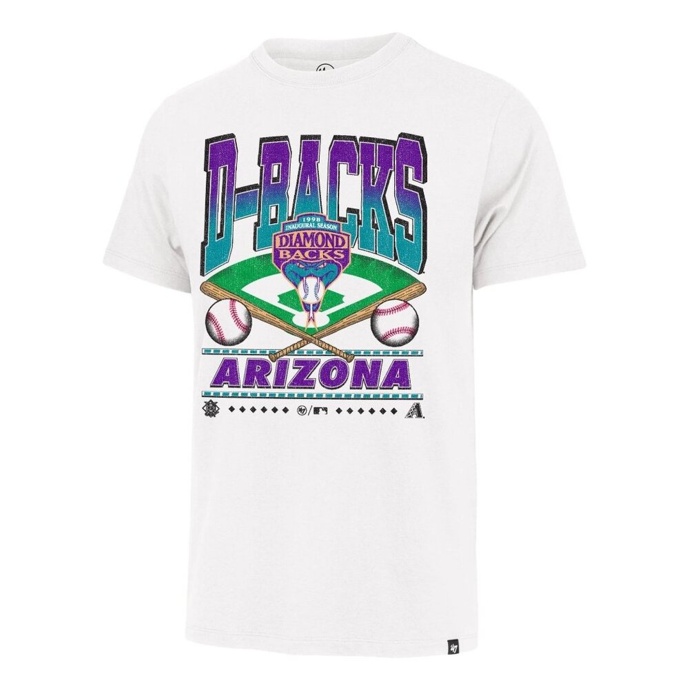 47 Brand Arizona Diamondbacks Straight Shot Franklin Tee in White
